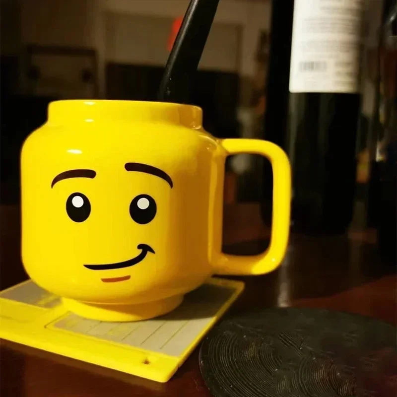 الإبداعية الكرتون القهوة الحليب الشاي كوب ماء لطيف مضحك التعبير الأطفال الحليب الإفطار القدح ابتسامة السيراميك القدح كوب ماء المنزل #3