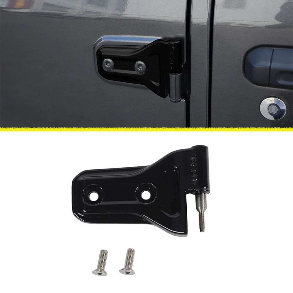 Car Exterior Gate Door Hinge Cover for Jeep Wrangler JL Gladiator JT 2018 2019 2020 2021 2022 2023 Unlimited Accessories Black