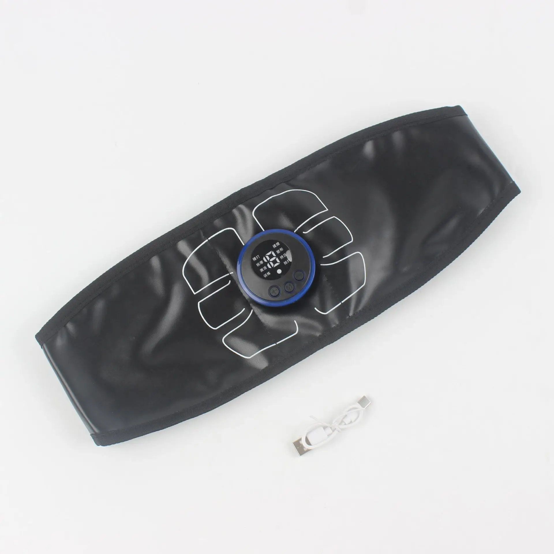 

Electric Muscle Stimulation Muscle Toner EMS Abdominal Toning Belt Waist Trainer Slimming Belts Fitness Workout Equiment