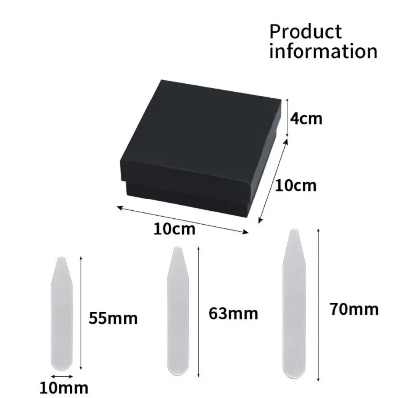 [6 قطع] أدوات تقوية الياقات المصنوعة من الفولاذ المقاوم للصدأ مع 6 مغناطيس، ياقة مغناطيسية تبقى طوق القميص المعدني مع صندوق للرجال