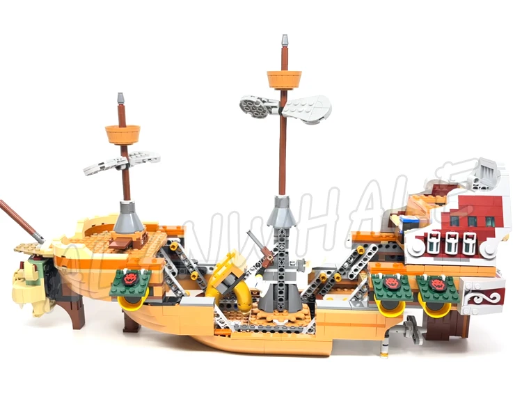 Bowser's Airship Expansion Set, Super Canalizador Jogos, Cannon Start Pipe, Blocos de Construção Brinquedos, Compatível com o Modelo, 99036, 1152Pcs