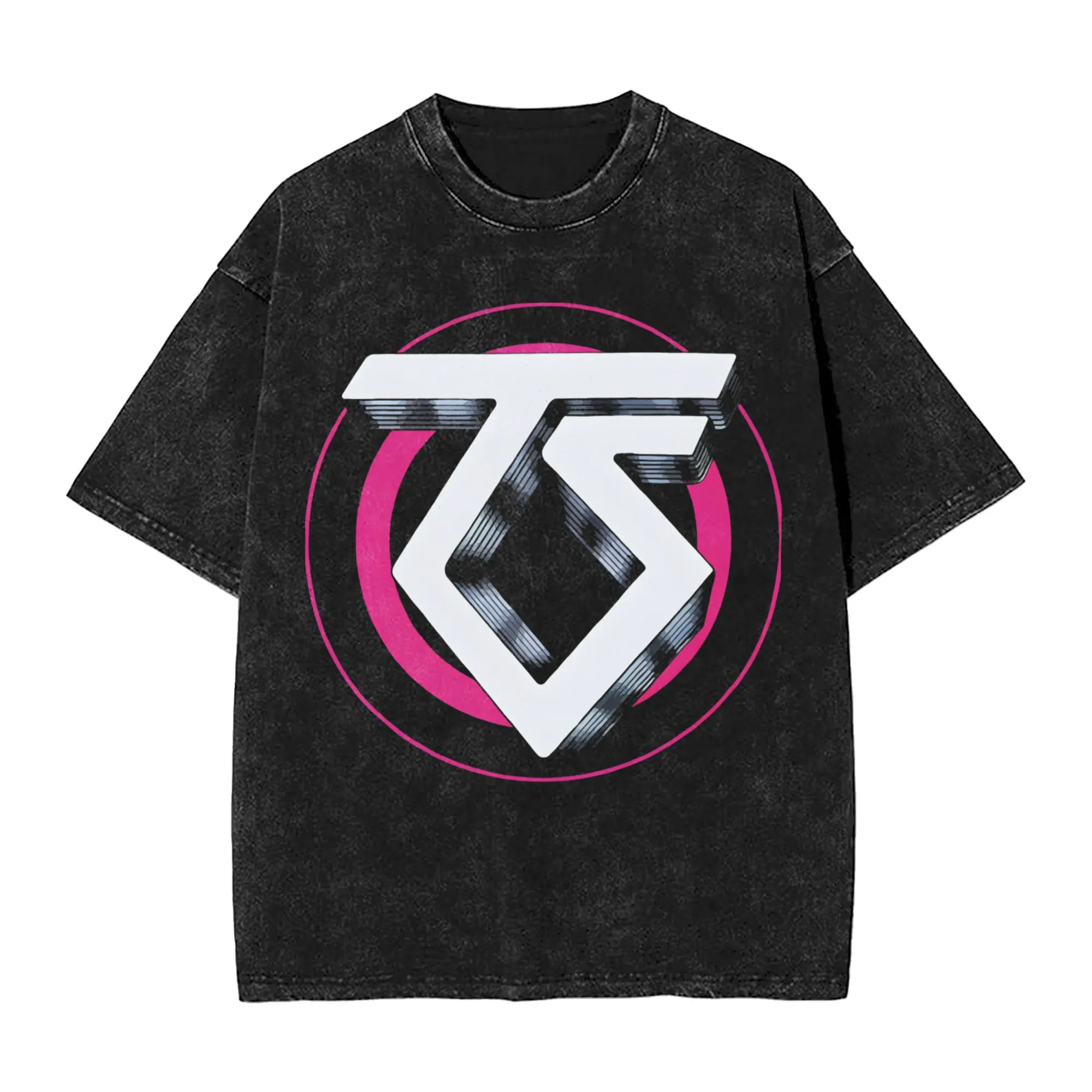 Twisted Sisters metal band T Shirt Hip Hop Washed Short Sleeve Oversize T-Shirts  Fashion Men Women Streetwear Printed Tees
