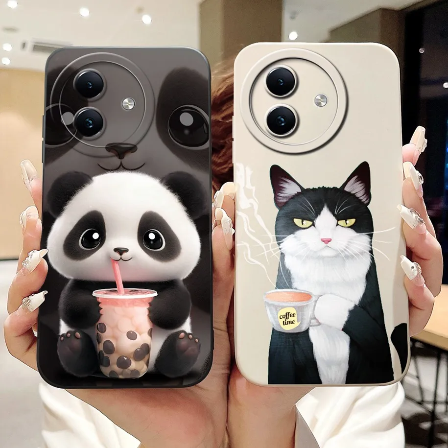 For Itel S24 Case S667LN Shockproof Cover Cute Rabbit Cartoon Soft Liquid Silicone Matte Phone Cases For ItelS24 2024 S 24 Funda