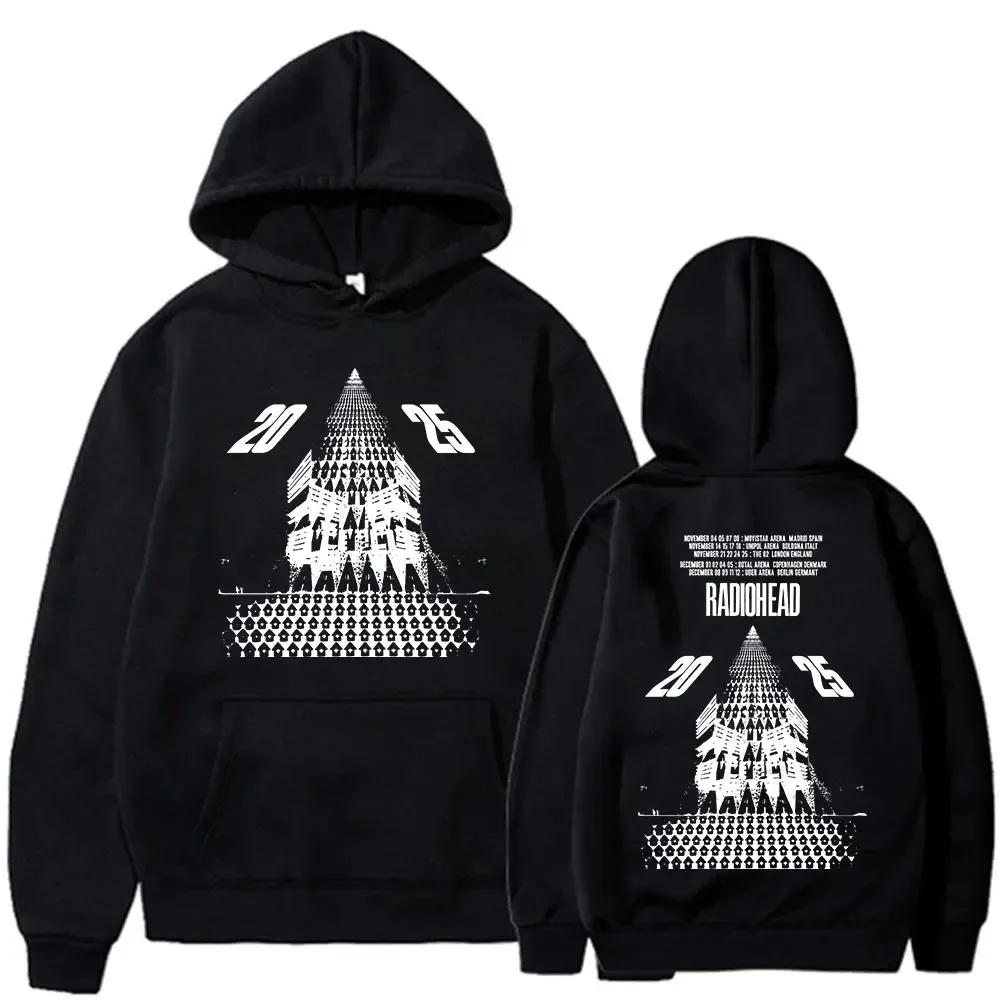 

Radiohead Return To The Road, европейский тур 202, толстовки с капюшоном, модные толстовки с капюшоном в стиле рок-группы для мужчин и женщин, повседневные флисовые пуловеры