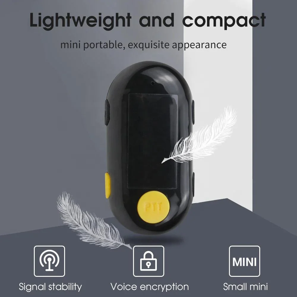 Wireless Mini Walkie Talkie Mini Ear Phone Radio Earpiece 2 Way Radio for Hotel Shopping Mall Supermarket Hospital Restaurant
