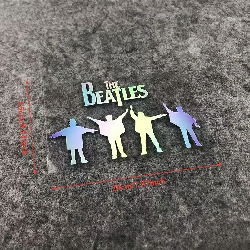 Rock Punk Music Fashionable Individual PVC Films Hollowed-out Stickers Body Scratches Cover Fan Support Car Accessories