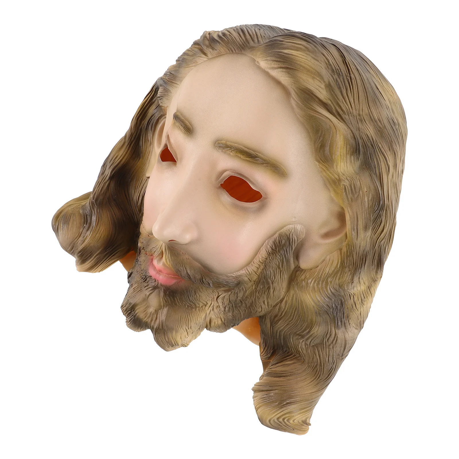 

Jesus Headgear Mask Realistic Latex Christmas Party Costume Cosplay Masquerade Festival Novelty Decorative Photo Prop