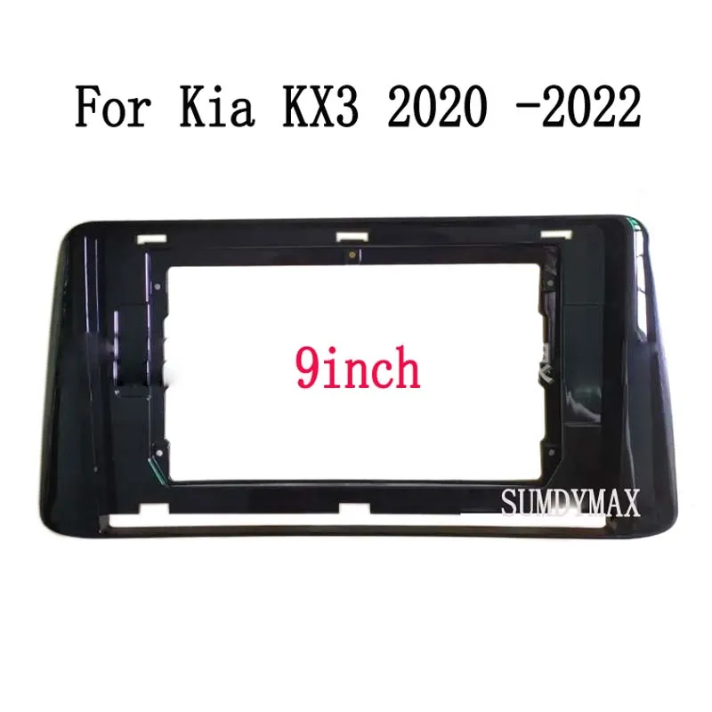 

9inch 2din Car Radio Fascia for kia KX3 2019 2020 2021 2022 Auto Stereo Plastic Panel Mounting Bezel Faceplate Dash Frame Kit