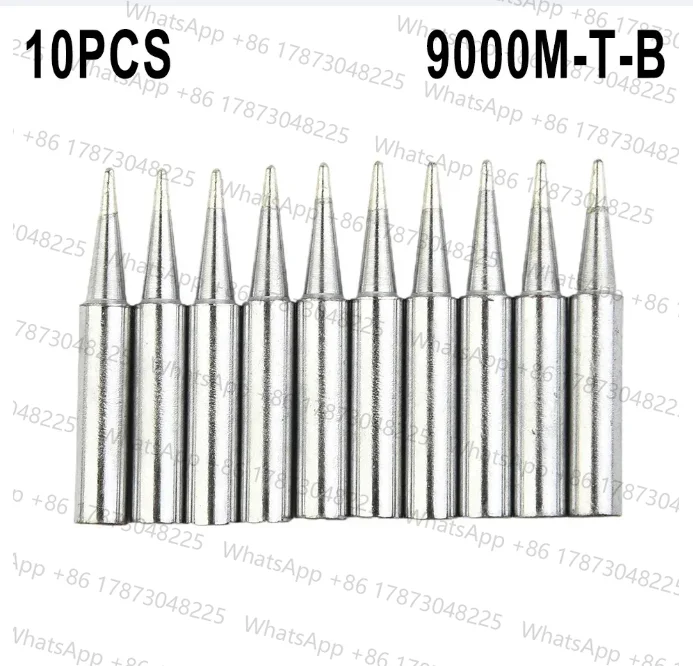 10pcs 900M-T-B Solder Iron Tips Lead-free Pure Copper 6.3mm 4mm Soldering Station Welding Torch Tip Welder Accessories