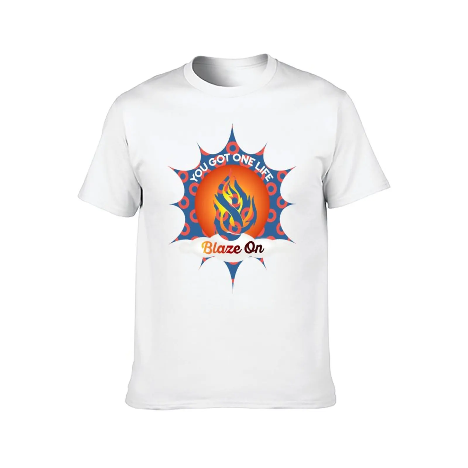 Phish Blaze On Fishman Donut - Phish Apparel and Accessories T-Shirt man t shirts for men man t shirt cotton T-Shirt