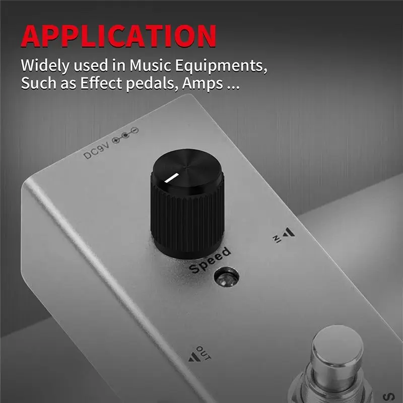 Picture 4: ABLB-10PCS Guitar Effect Pedal Knob Metal Black Potentiometer Knob Anodized Aluminum Amp Pot Knob 15X15mm Durable
