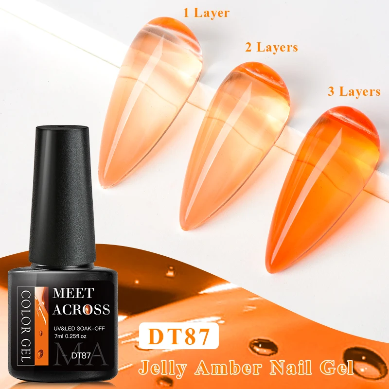 MEET ACROSS 8 ml Macaron Glitzer-Pailletten-Nagelgelpoliermittel, buntes Liebesherz, unregelmäßig geformte Pailletten, Nagelkunst-Gel-Lacke zum Selbermachen