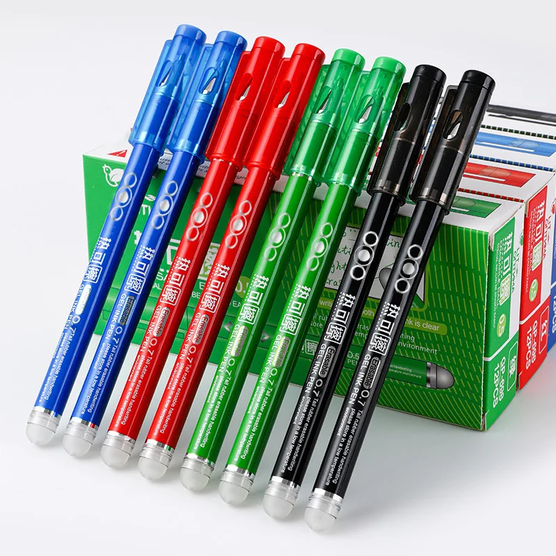 0.7mm Erasable Gel Pens 8Pcs Multi-color Refill Kawaii Colored Pen for Drawing Writing Gel Ink Rollerball Pen Stationery