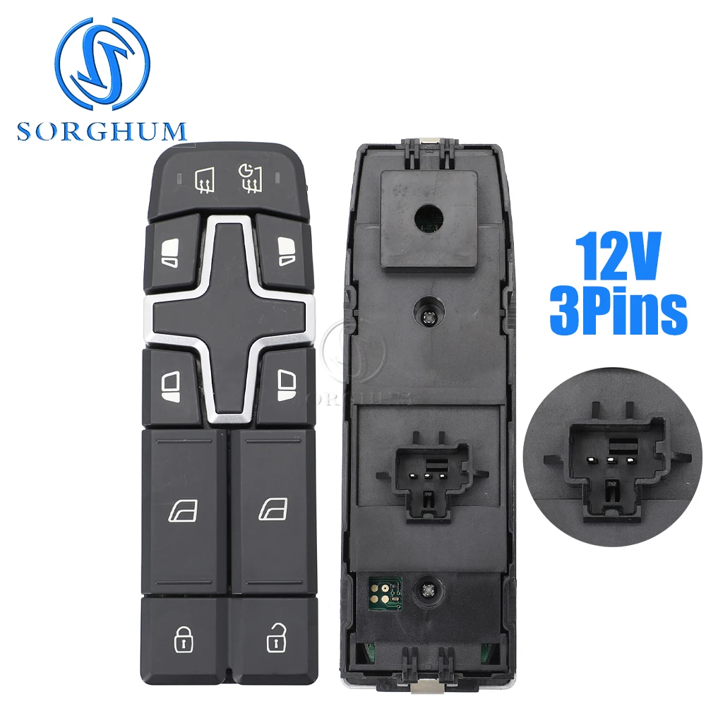 SORGHUM For Volvo Trucks FM9 FM11 FM12 FM13 FH12 Door Driver Side Control Panel Control  Electric Power Window Switch 22154235