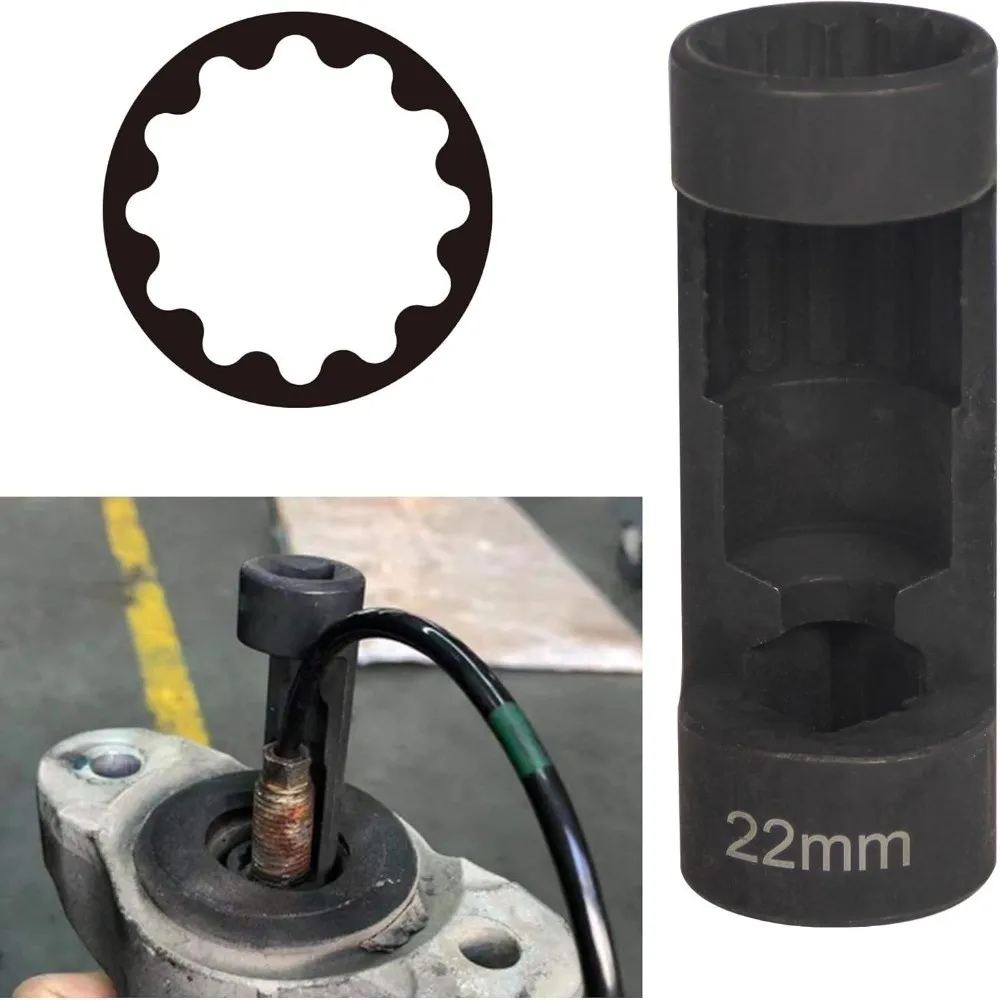 New 12 Point Strut Nut 21mm/22mm/24mm 1/2 Inch Drive Suspension Strut Tool Front Strut Nut Suspension Strut Repair