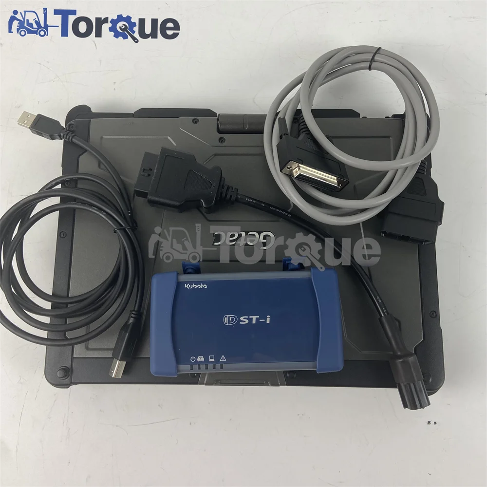 

For KUBOTA dsti DST-i DIAGNOSTIC TOOL for kubota diagmaster Python interface KUBOTA Takeuchi Diagnostic KIT+Getac laptop