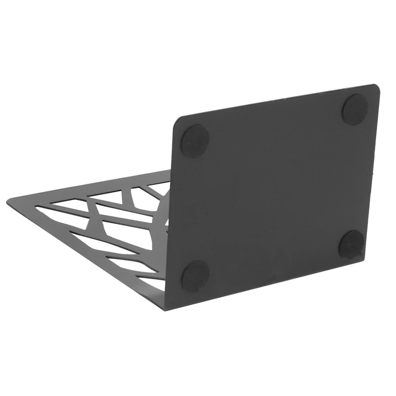 Book Ends For Heavy Books,Book Shelf Holder Home Decorative, Metal Bookends Black 3 Pair,Bookend Supports, Book Stoppers