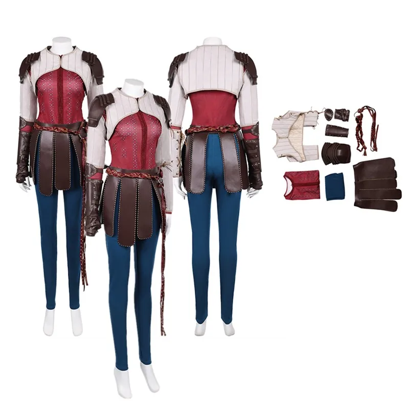 

Fantasy Astrid Cosplay Costume Cartoon Dragon Adult Women Disguise Top Coat Pants Gloves Outfits Halloween Carnival Party Suit