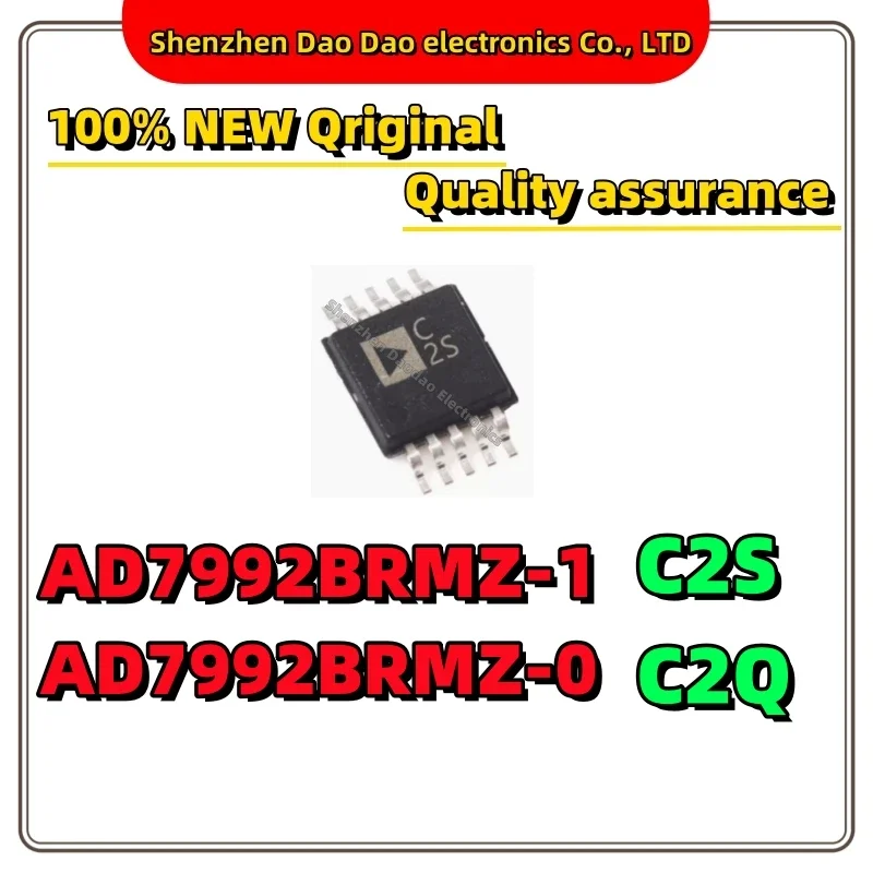 AD7992BRMZ-1 C2S AD7992BRMZ-0 C2Q MSOP-10 Digital to analog converter chip IC new original