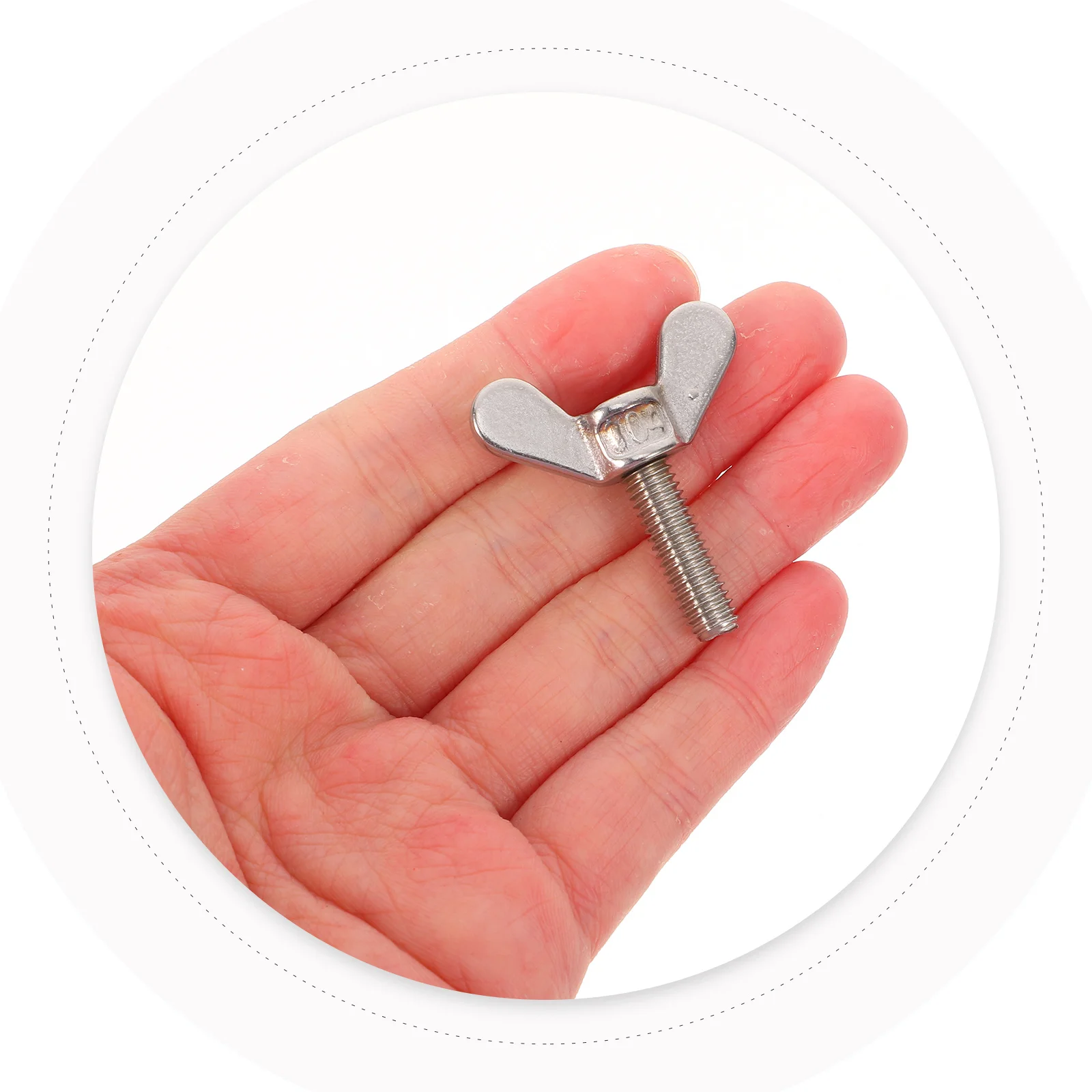 

4pcs Stainless Steel Butterfly Bolts Hand Twist Screws For Flagpole Mounting Fixing Hardware Secure Fasteners