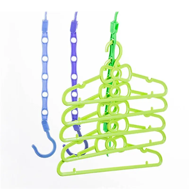 A77I 30PCS Ganci magici salvaspazio Robusto supporto in plastica Organizzatore di vestiti pesanti per dormitori Appartamenti Piccolo armadio