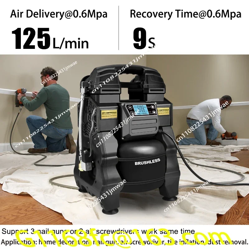High Quality Brushless Variable Frequency Air Compressor, Silent Air Pump, Small 220V Woodworking Spray Painting Air  Part