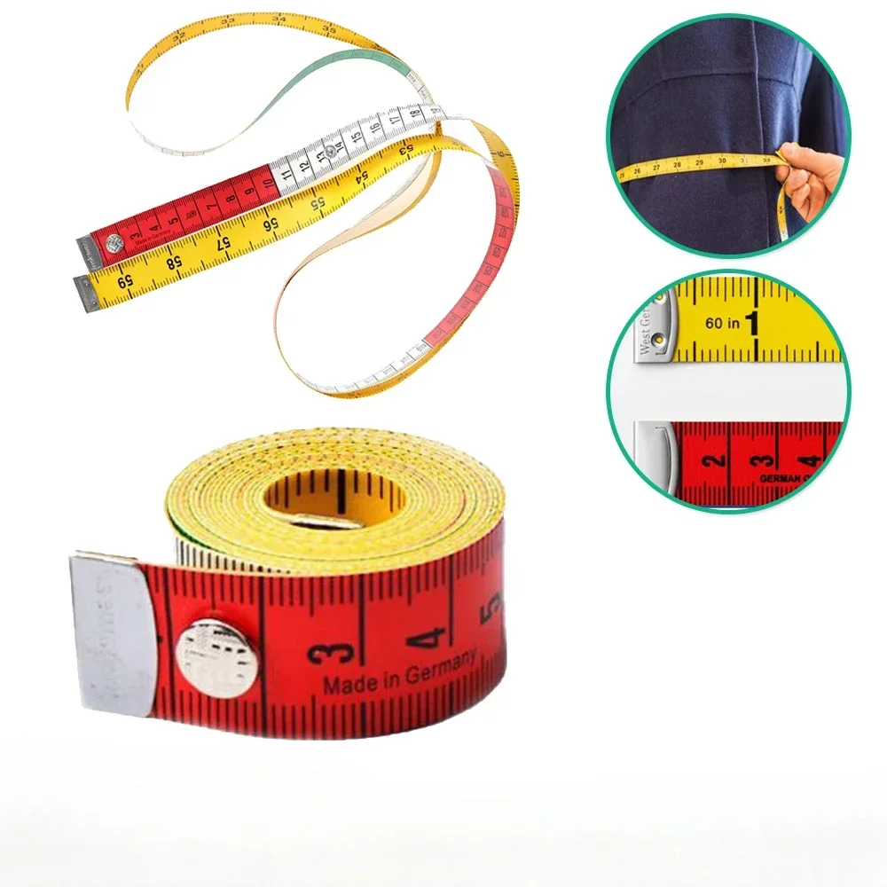 

1.5m Body Measuring Tape Ruler Sewing Tailor Tape Mini Seamstress Measure Soft Flat Centimeter Tape Measure For Sewing Meter