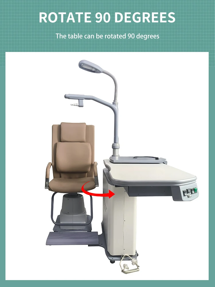 S-600B High-Quality Integrated Optometry Electric Table and Chair Unit for Ophthalmic Instruments and Medical Gear