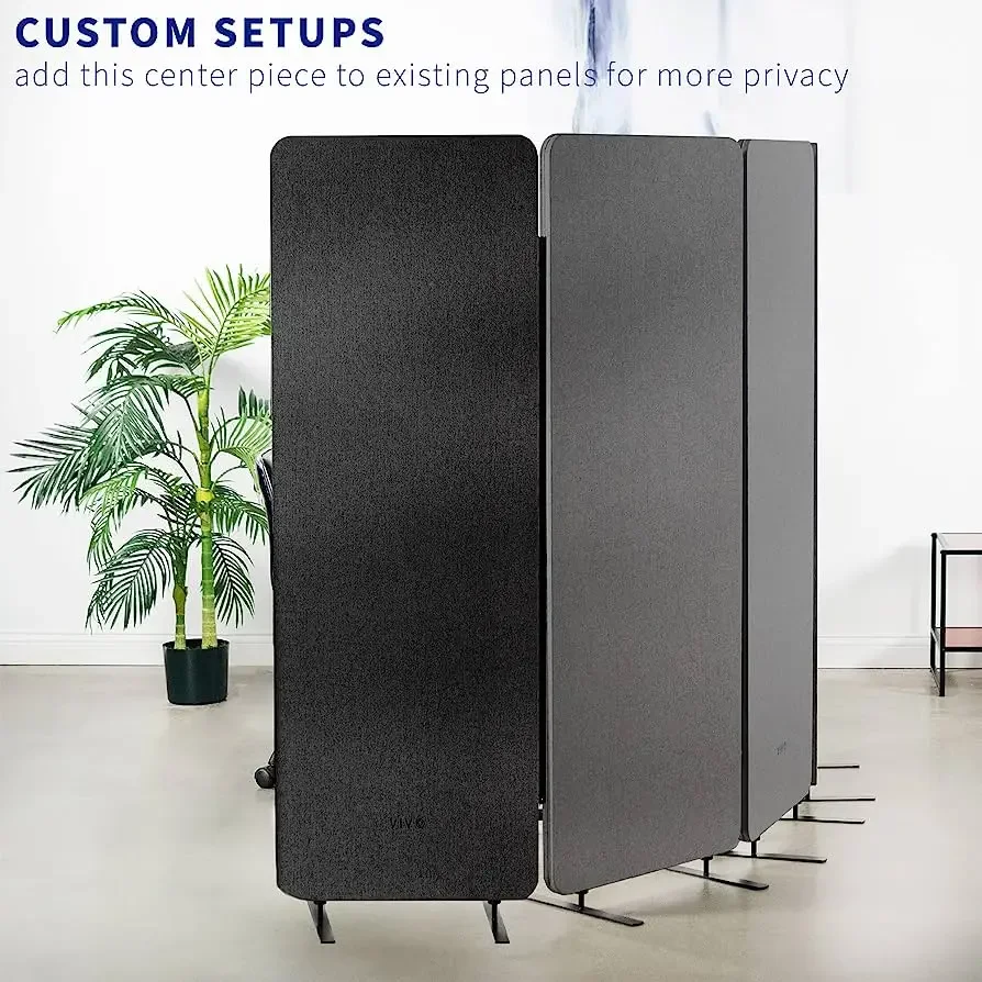 Acoustic Free Standing 3 Panel Partition Office Acoustic Movable Wall Partition Sound Proof Wall Panels Acoustic Room Dividers