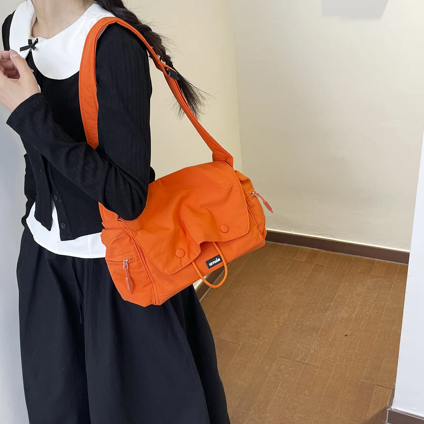 Casual Women Crossbody Shoulder Bag, Soft Roomy Daily Carry Tote for Everyday Commute, Outdoor Camping, School Use And