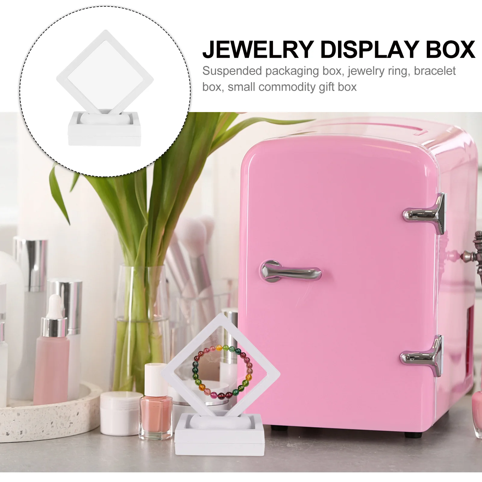 

6 шт., высококачественная пластиковая подарочная коробка для ювелирных изделий, кольцо, браслет, упаковочный чехол, элегантная коробка для упаковки ювелирных изделий, пластиковый чехол для колец