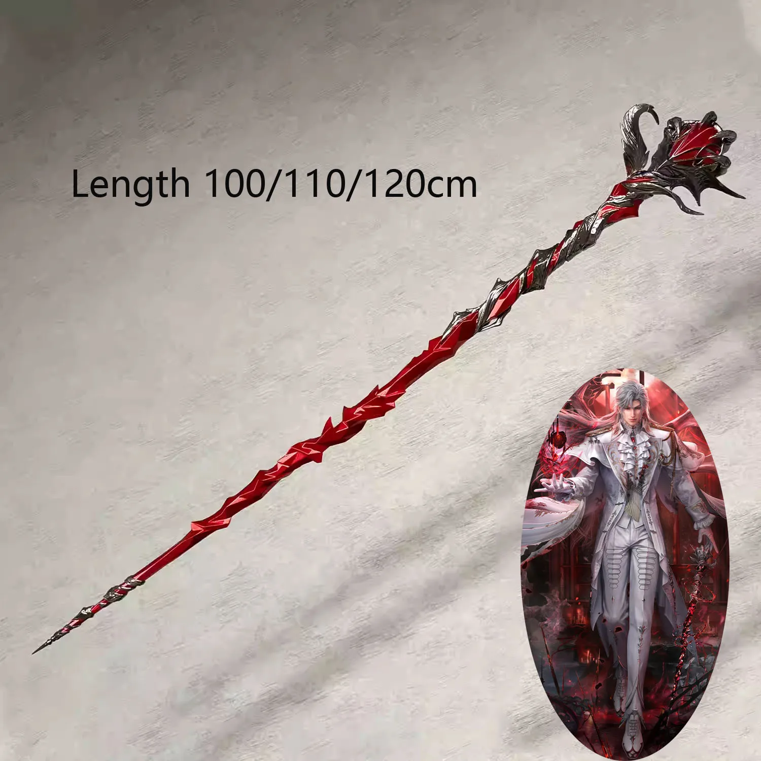 

New Sylus Archfiend Sovereign Weapons Cane Game Love And Deepspace Qinche Cosplay Props Halloween Costume Accessories