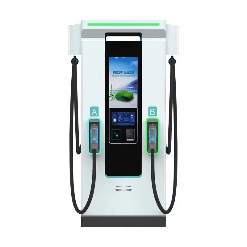Floor Mount EV Charger Pile DC Dual Guns 60KW Electric Vehicles Charging Station for Commercial Use