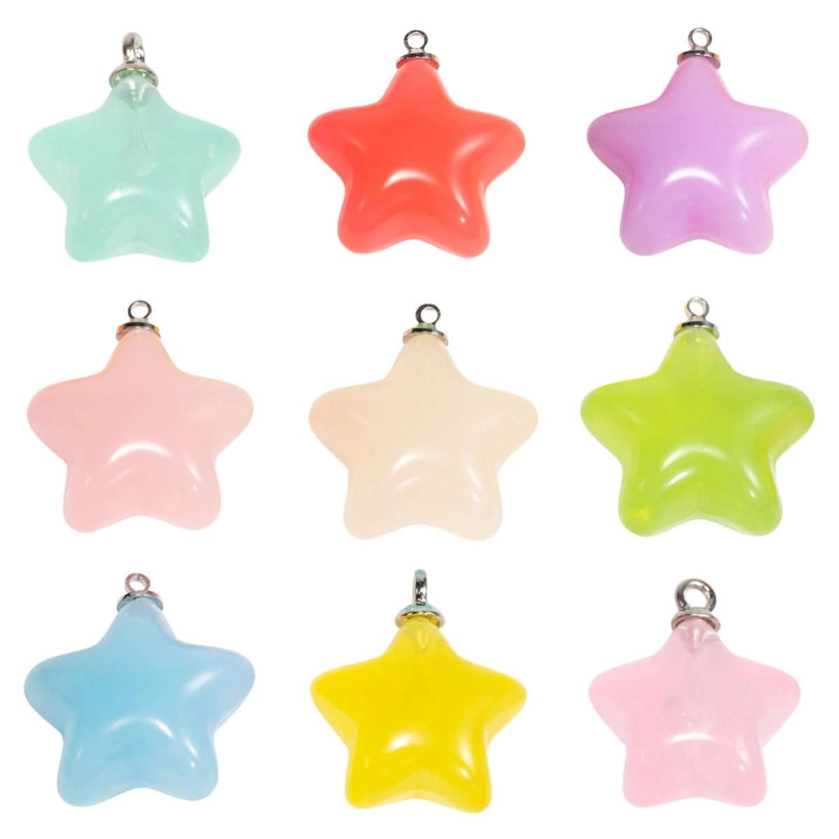10 шт. 23x26 мм акриловые подвески со звездами, подвески ярких цветов с петлями для DIY браслета, ожерелья, серег, брелок для изготовления ювелирных изделий оптом 10 шт. 23x26 мм акриловые подвески со звездами, подвески ярких цветов с петлями для DIY браслета, ожерелья, серег, брелок для изготовления ювелирных изделий оптом