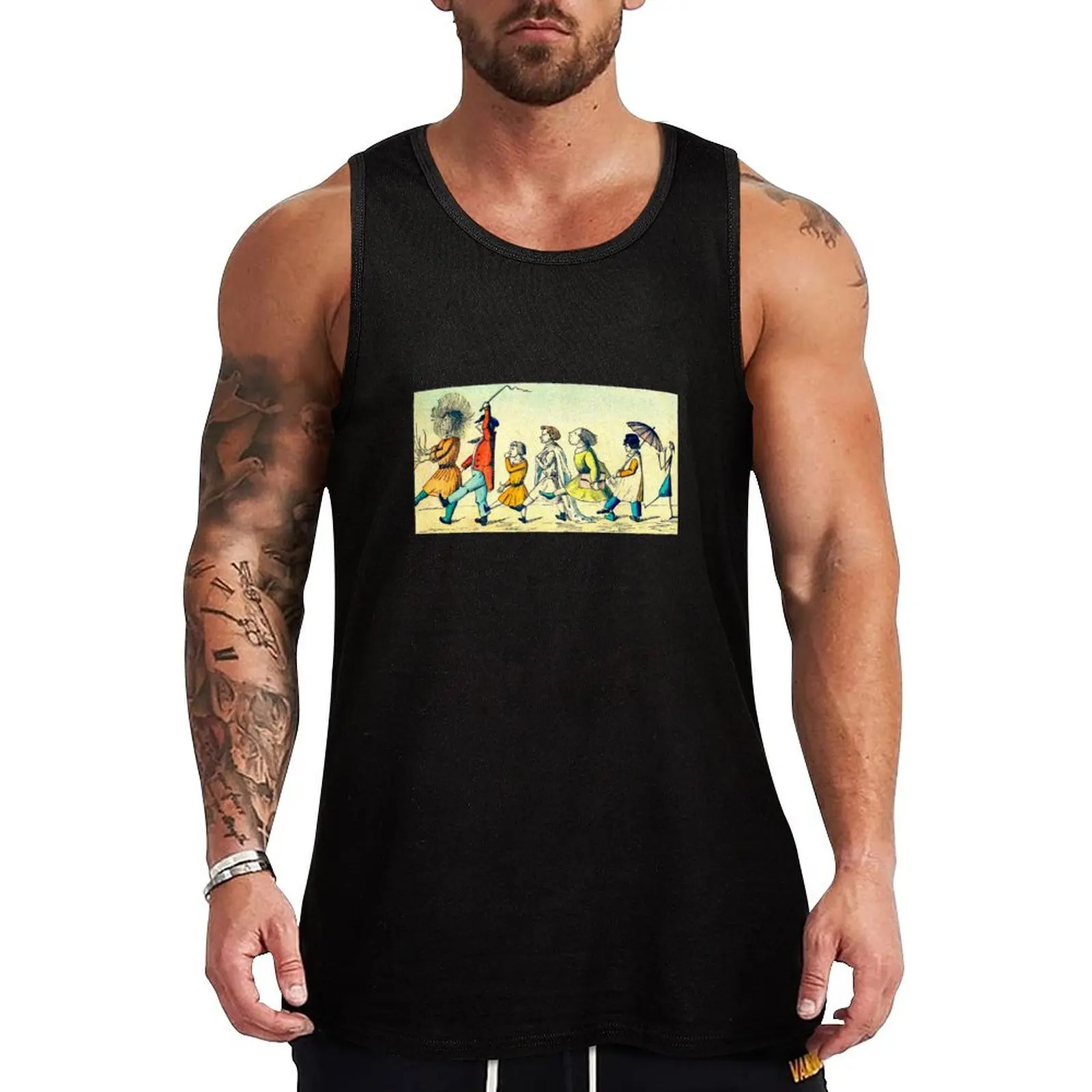 

Parade To Nightmareland Tank Top clothing men mens clothing T-shirt male Bodybuilding shirt
