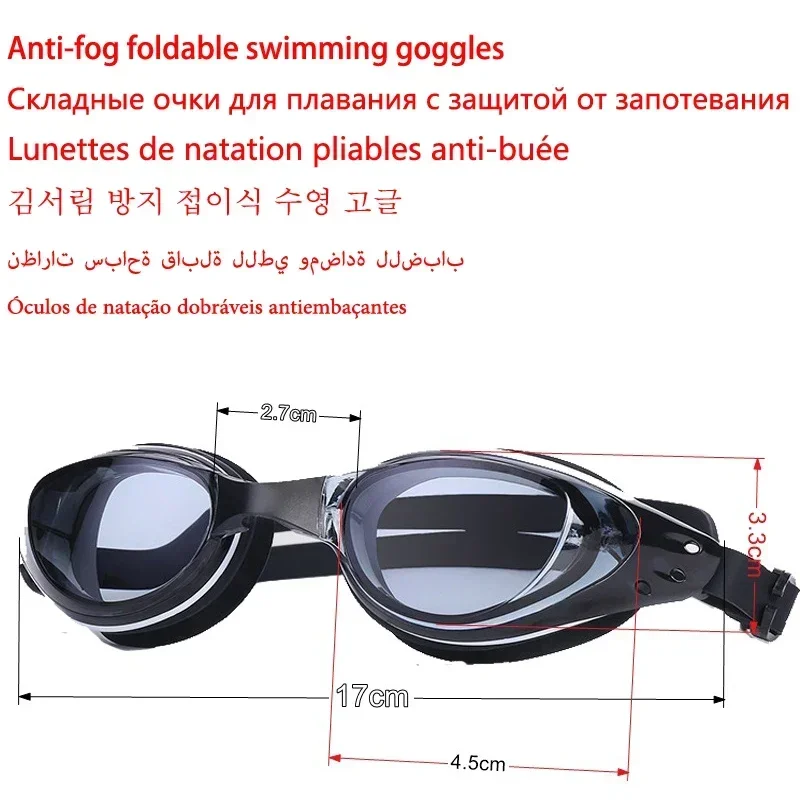 Adult and Kids Swimming Myopia Goggles Glasses with Repacable Bride,Anti-fog,Nose clip