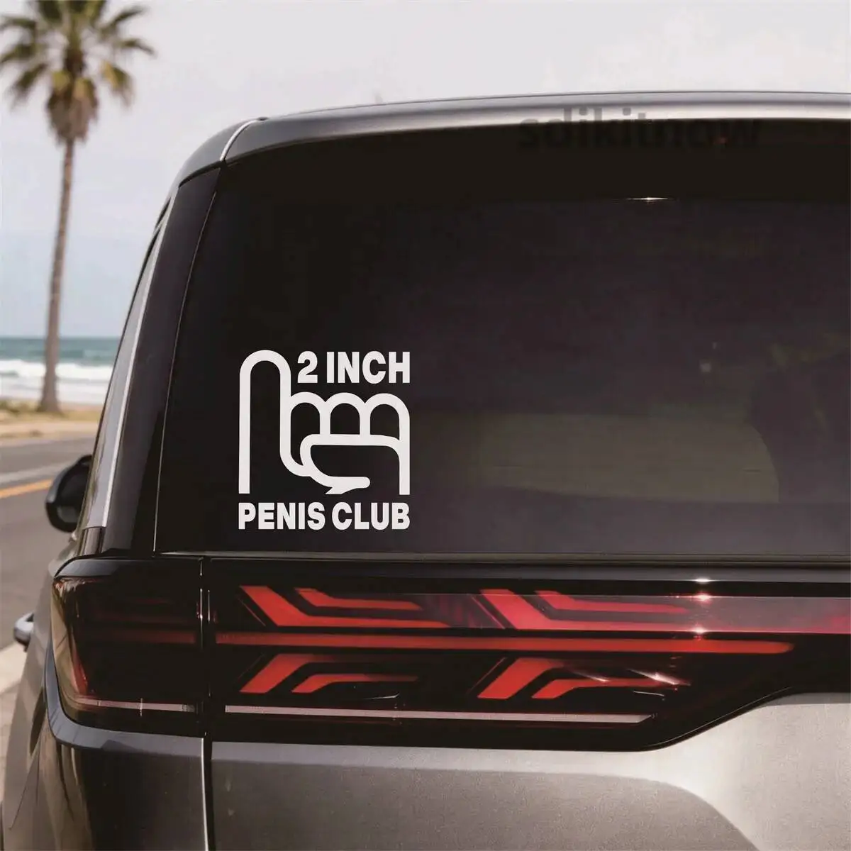 Funny prank penis Club Dick car sticker Waterproof  Door Humor Decal For Volkswagen Ford Honda Toyota Hyundai Kia BMW Chevrolet