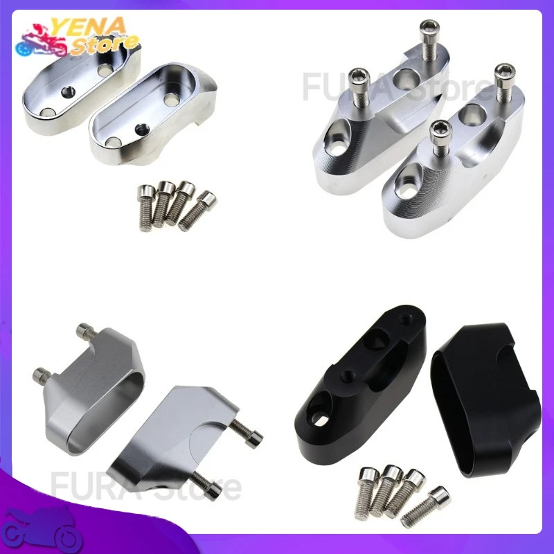 

Motorcycle Handlebar Riser Stem Clamp Extension for BMW R1200RS R1250RS Adjustable Handle Bar Mount Kit Universal Fit