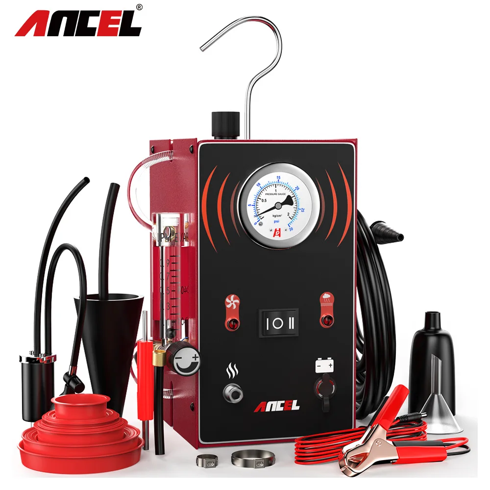 

2025 ANCEL S300 Car Smoke Leak Test Turbo 12V with Air Pump EVAP Leakage Locator Oil Smoke Pipe Generator for Car Motorcycle