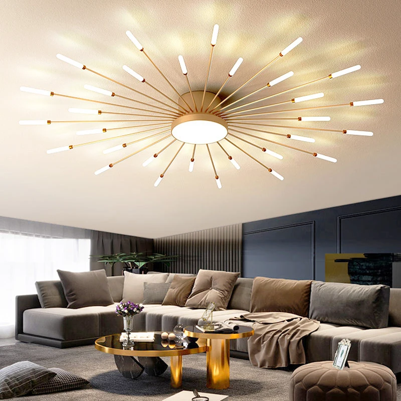 Scandinavian Style Ceiling Pendant Light, LED Ceiling Light - Smart Dimming Remote APP Control, Indoor Lighting Ceiling Lights