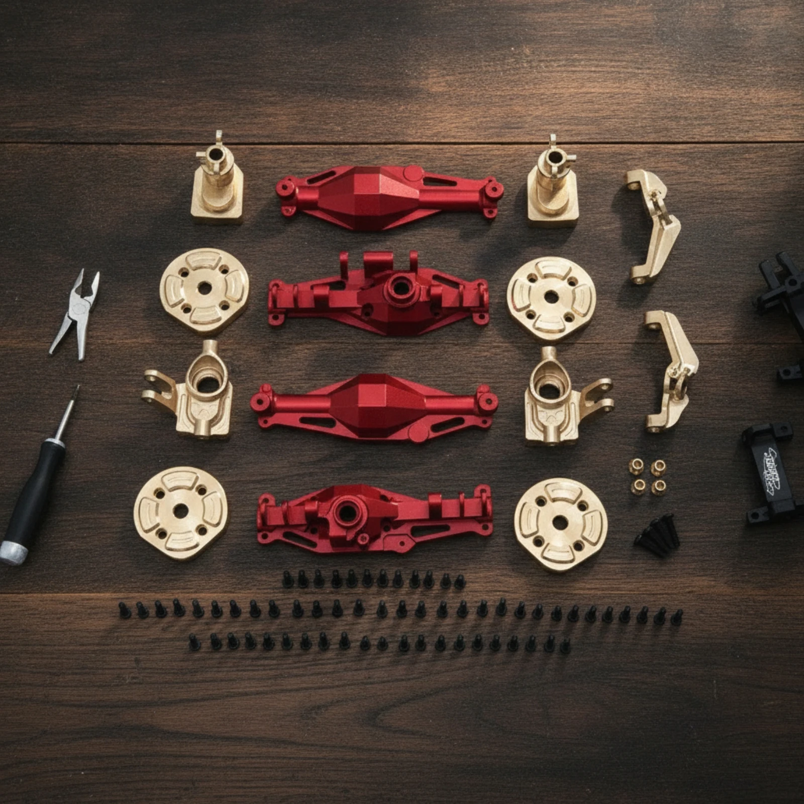 Axle Housing Kit Better Climbing Performance Steering Knuckle Diff Cover Low Center of Mass Distribution Axle Mount CNC Machined