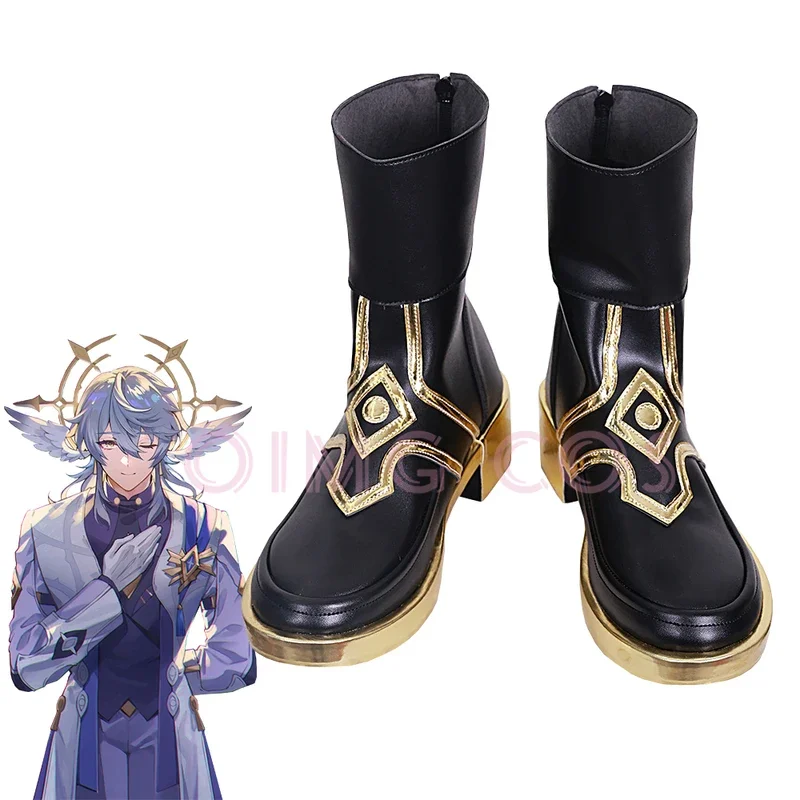 Honkai Star Rail Sunday Cosplay Shoes Anime Chinese Style Halloween Role playing props for men Game