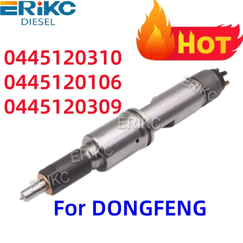 0445120310 0445120106 0445120309 Diesel Part Injector 0445120106 0445120310 For DONGFENG D5010222526 ERIKC