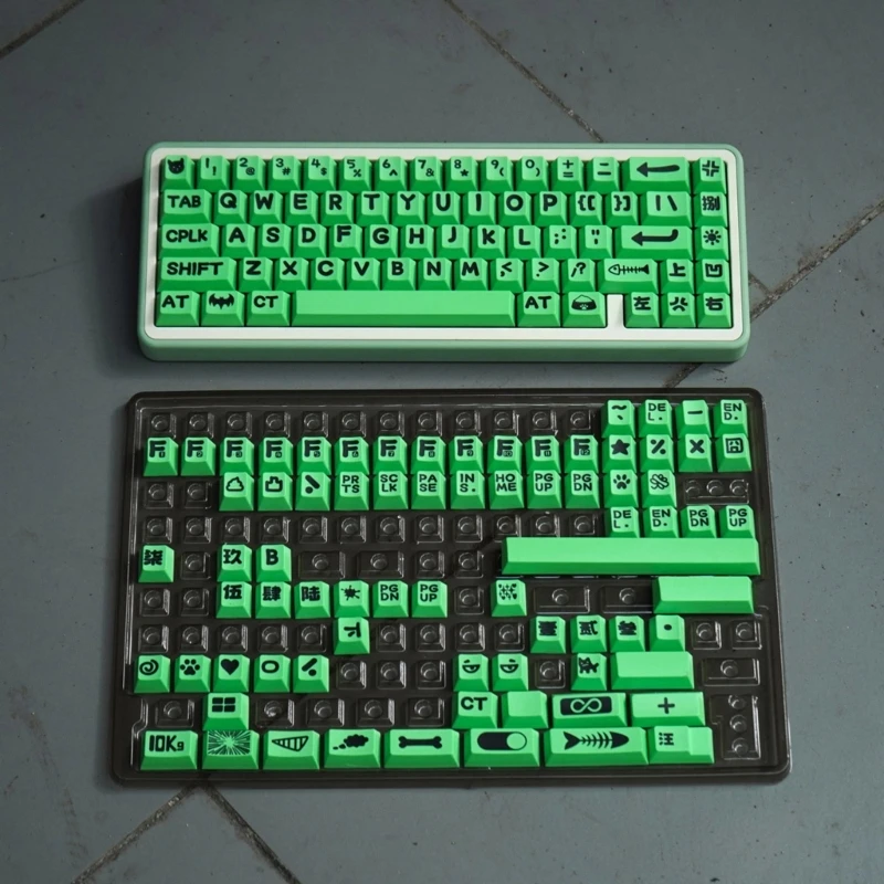 Колпачки для ключей Animal Party 138Keys Cherry PBT Keycaps для механической клавиатуры