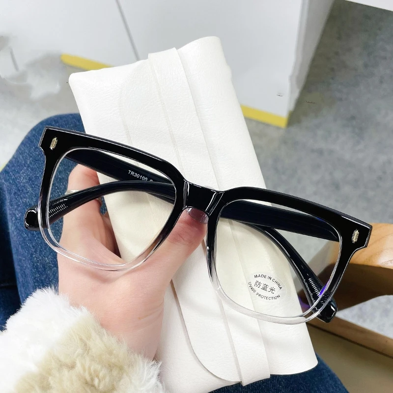 Large Transparent Finished Myopia Glasses for Women Ladies Fashion Near Sight Prescription Glasses Luxury Minus Diopter Eyewear