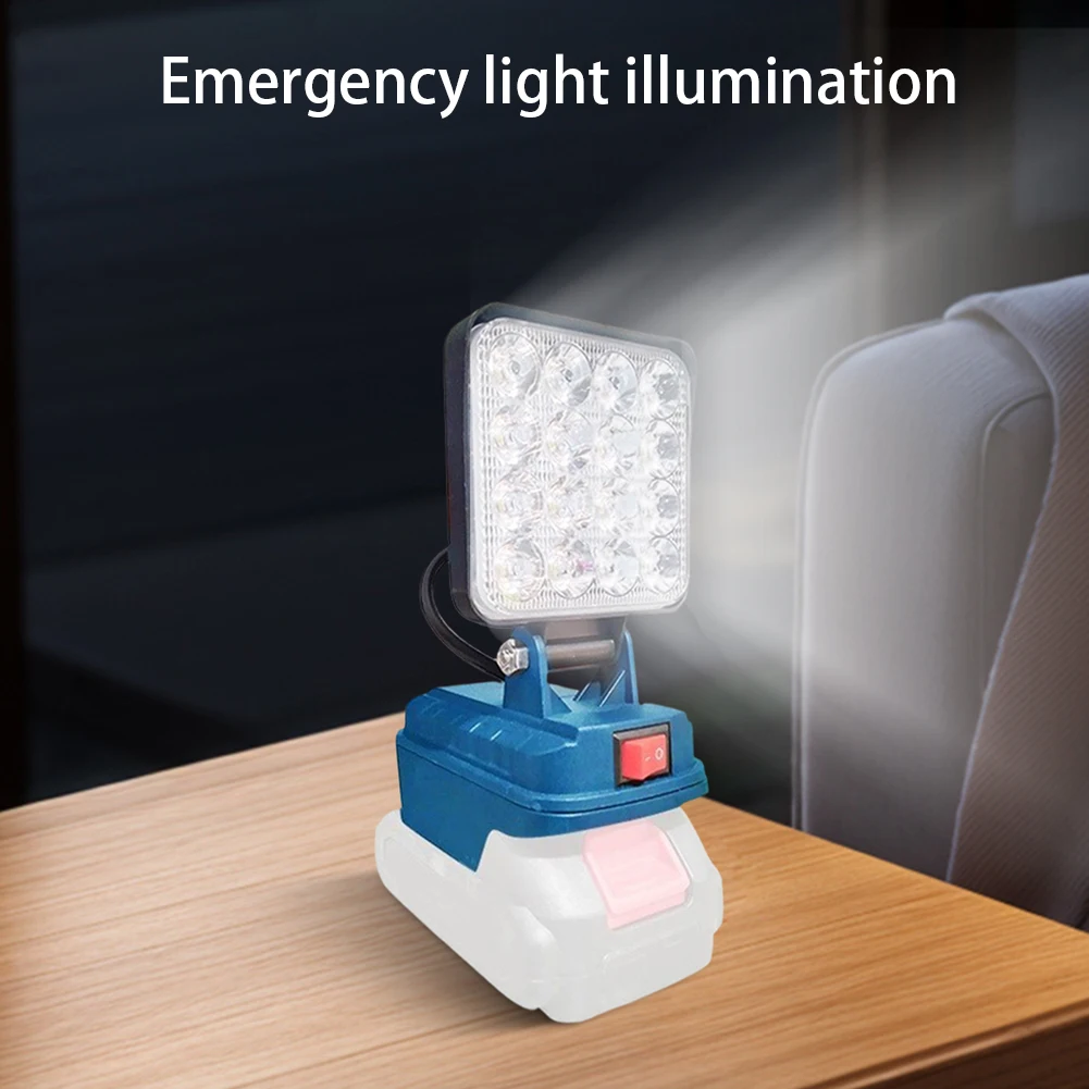 LED 作業灯 キャンプライト 充電式非常灯 デュアル USB ポート バッテリーランタン 防水 メンテナンス用