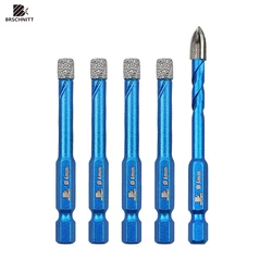 5pcs Set  Drill Bit Dia 6mm Core Bits for Tile Ceramic Marble Granite Hole Opener Locate Carbide Drill Bits 6mm Tool Kit