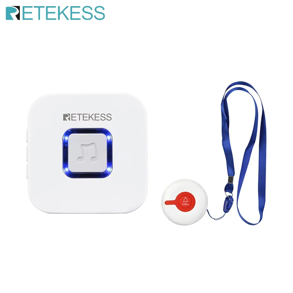 Retekess TH102 Medica Caregiver Pager Nurse Call Alert System Patient Help Hospital Grade Wireless Page Receiver for Healthcare