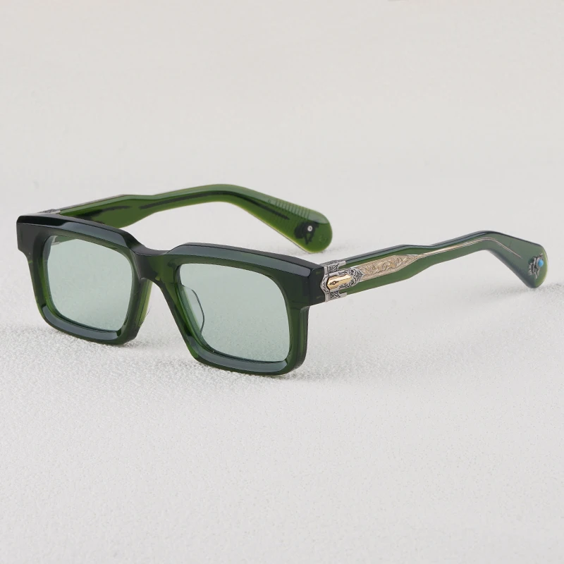 

JMM BELVEDERE Acetate Square Classical Green Sunglasses for Men and Women High Quality Brand Designer Uv400 Outdoor Eyeglasses