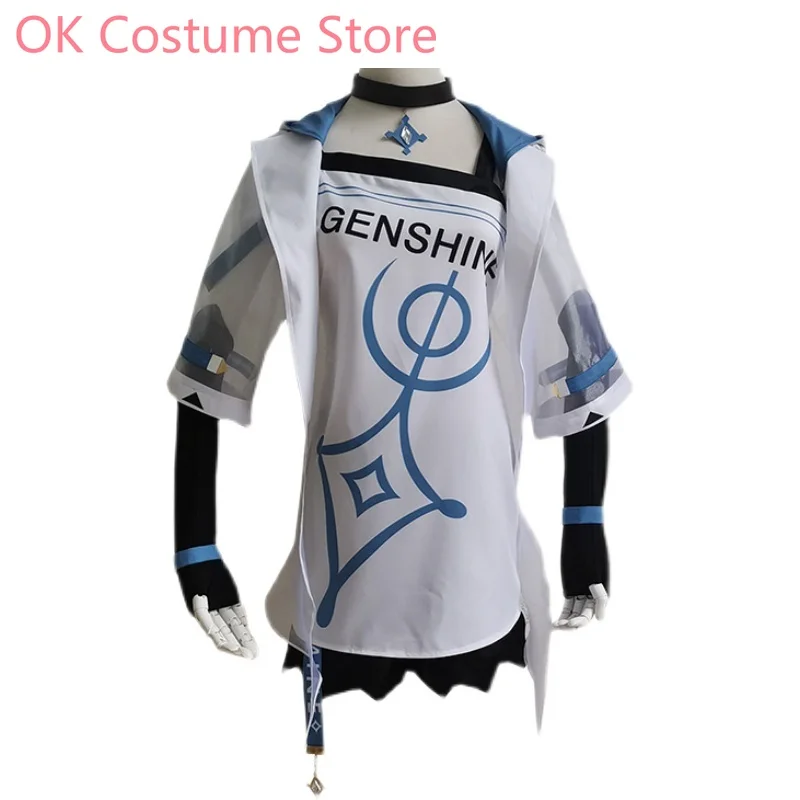 Anime! Genshin Impact Lumine Game Suit Fashion School Uniform Cosplay Costume Halloween Party Outifit Dailydress Women 2021 NEW